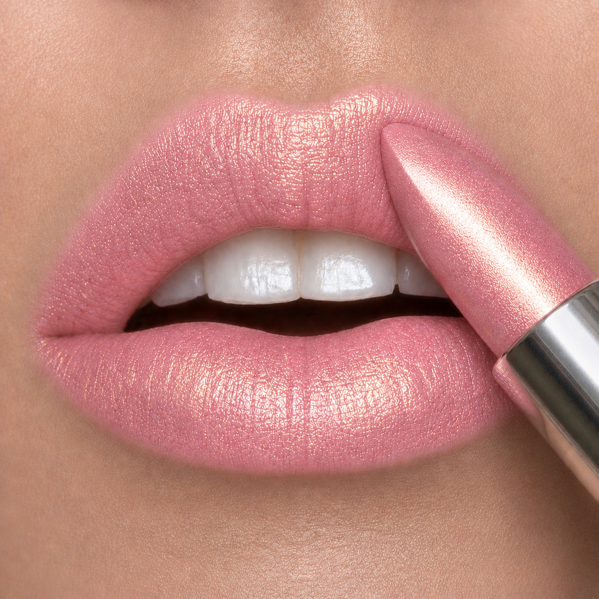 Go See Crème | Sheer Pink Shimmer Lipstick | Runway Rogue