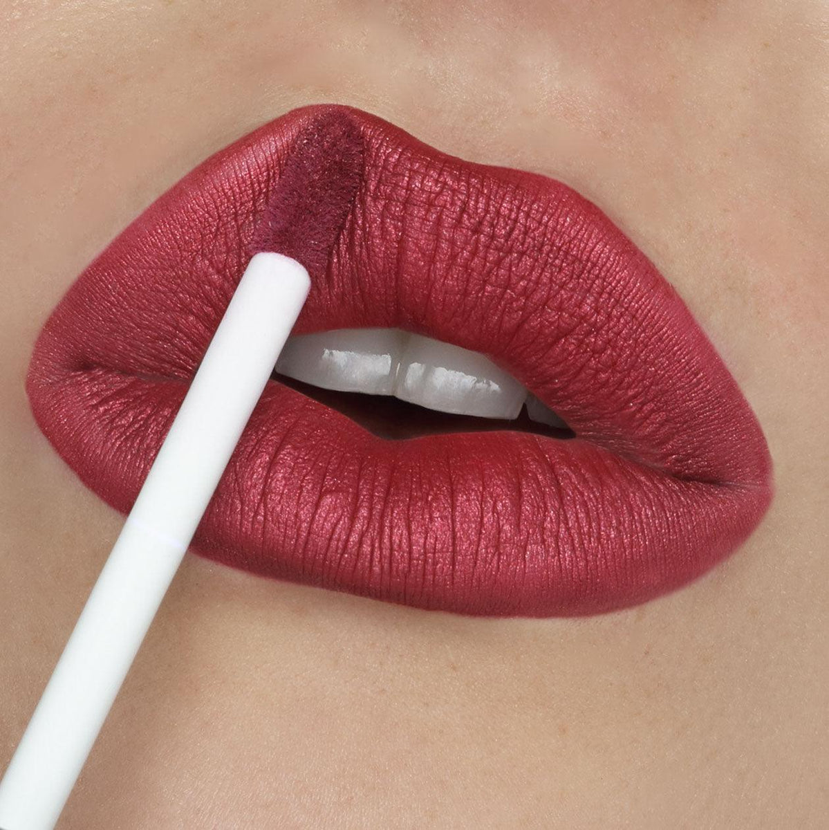 Cocktail Hour | Frosted Ruby Red Liquid Lipstick | Runway Rogue