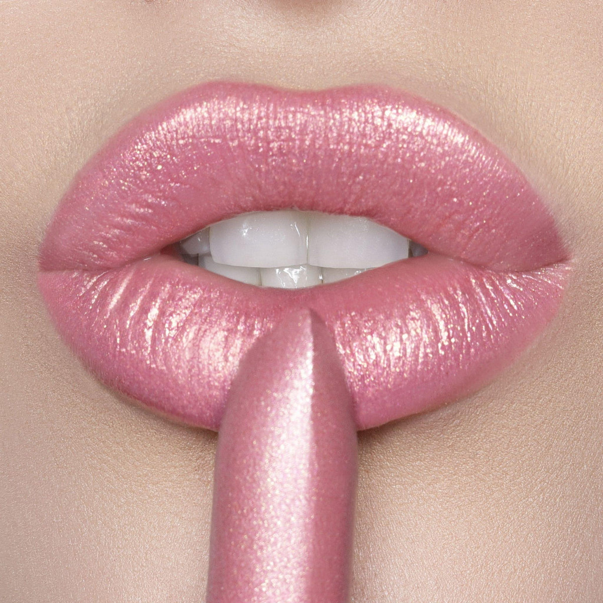 Go See Crème | Sheer Pink Satin Shimmer Lipstick | Runway Rogue