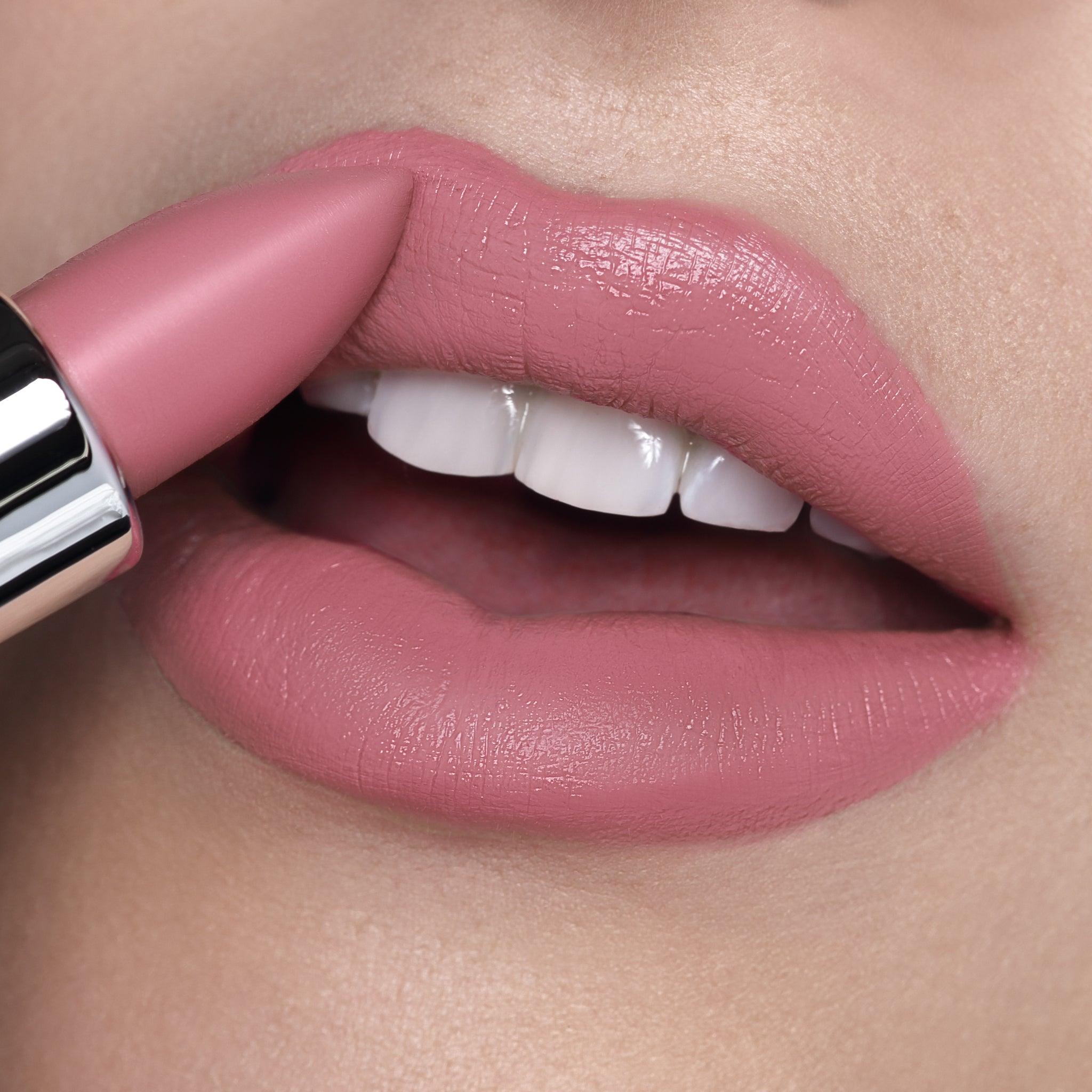 Runway Rogue 90s Vibe Lipstick, Moisturizing Matte Pink-Rose Lipstick, Patricia Runway Rogue 90s Vibe Lipstick, Moisturizing Matte Pink-Rose Lipstick, Patricia