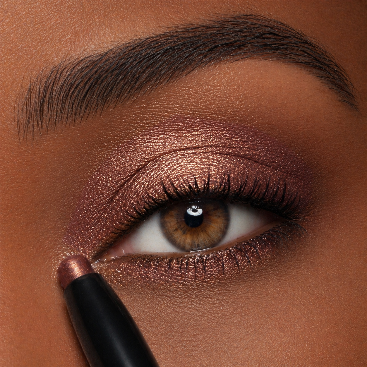Bronze Goddess | An Earthy Gilded Espresso Shimmer Eyeshadow Stick