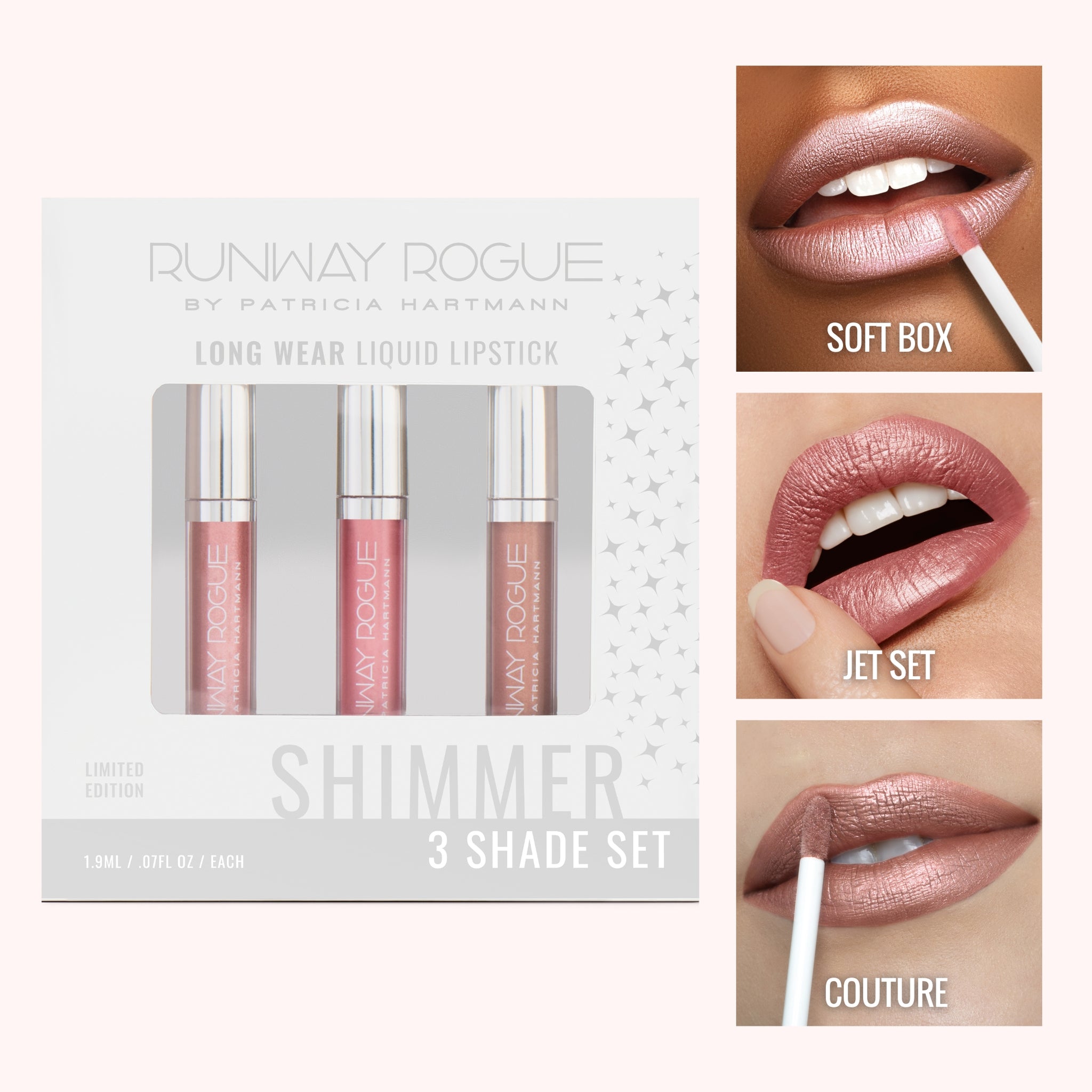 Rodeo Set | Liquid Lipstick Minis | Soft Box, Jet Set, Couture