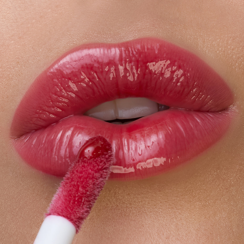 Velvet Rope | A Sheer Raspberry Red Lip Oil with a Glass Finish