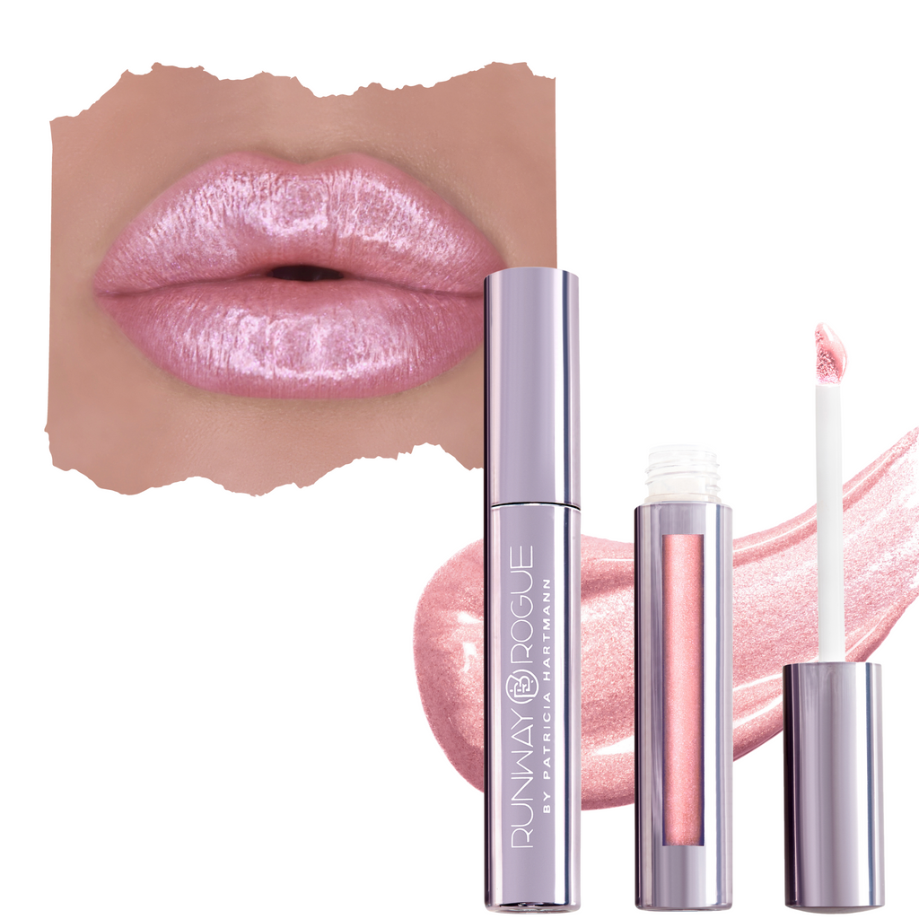 lip and product image of LuxGloss in the shade Catwalk