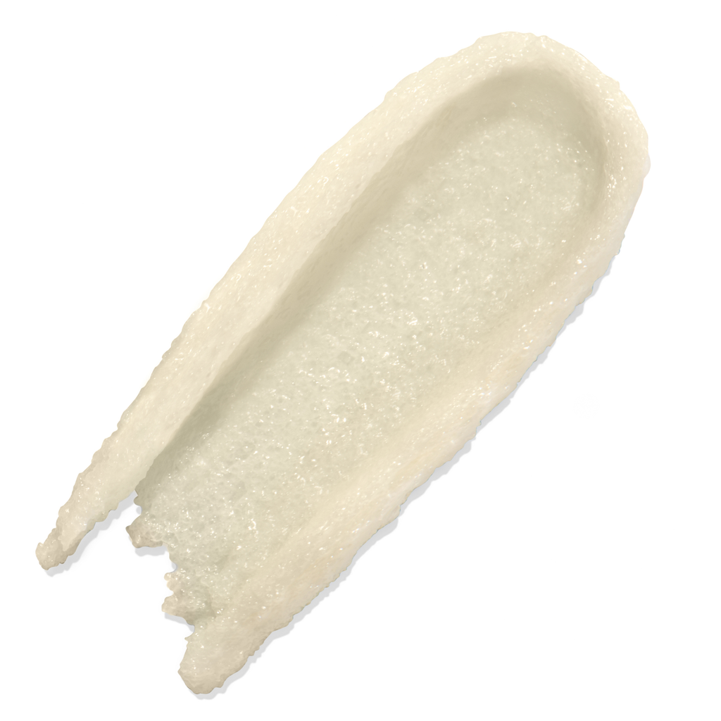 Smear image of Runway Rogue 'Plump N' Fill' Lip Polish - a gentle sugar based lip scrub to gently exfoliate and hydrate lips