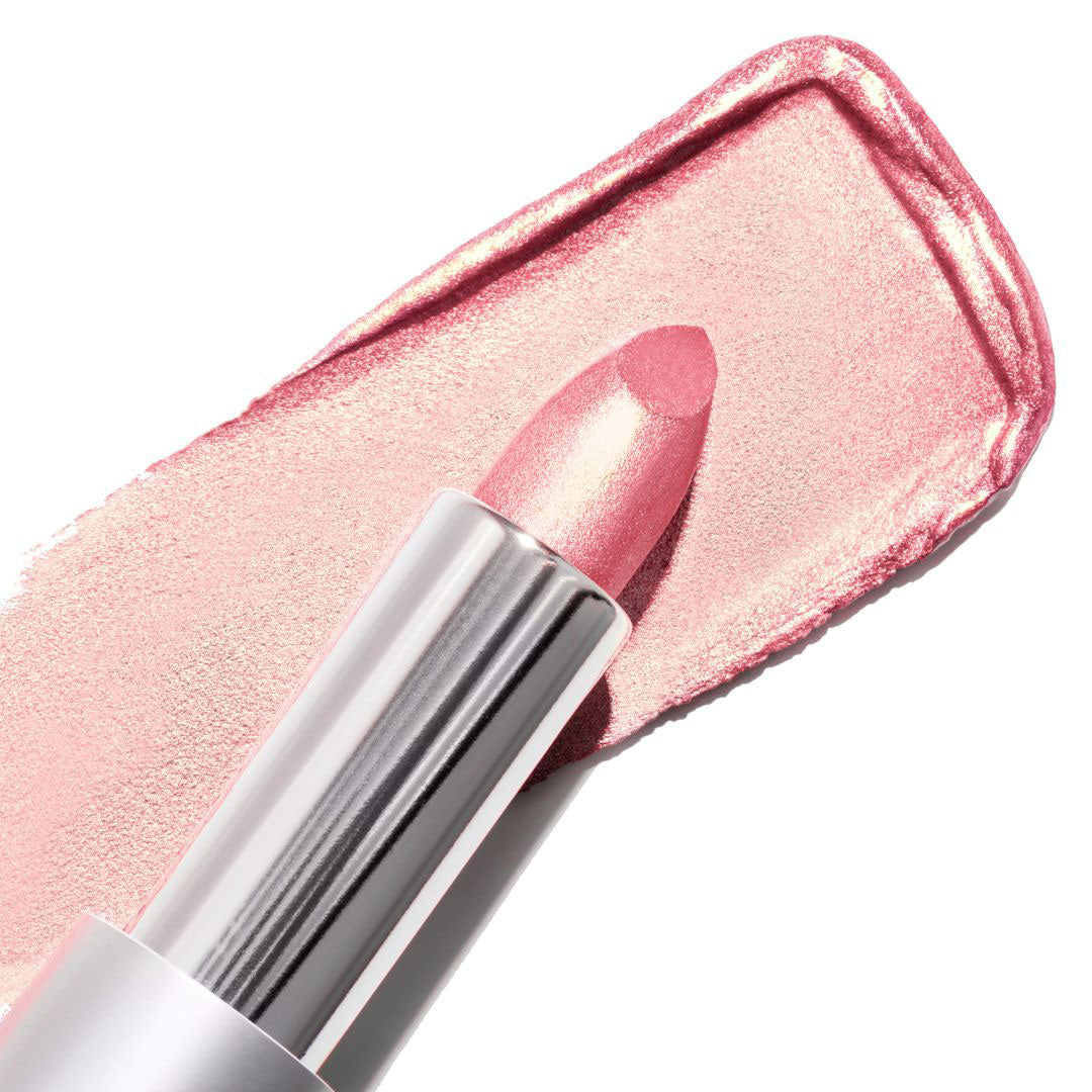 Go See Crème | Sheer Pink Shimmer Lipstick | Runway Rogue