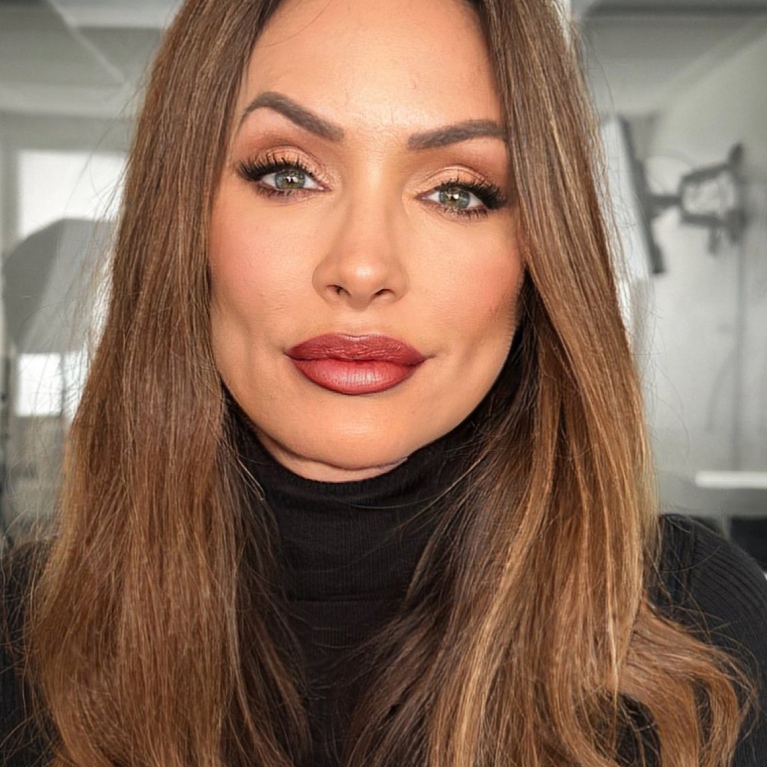 Ritzy Crème | A Warm Earthy Red with Gold Shimmer Lipstick – Runway Rogue