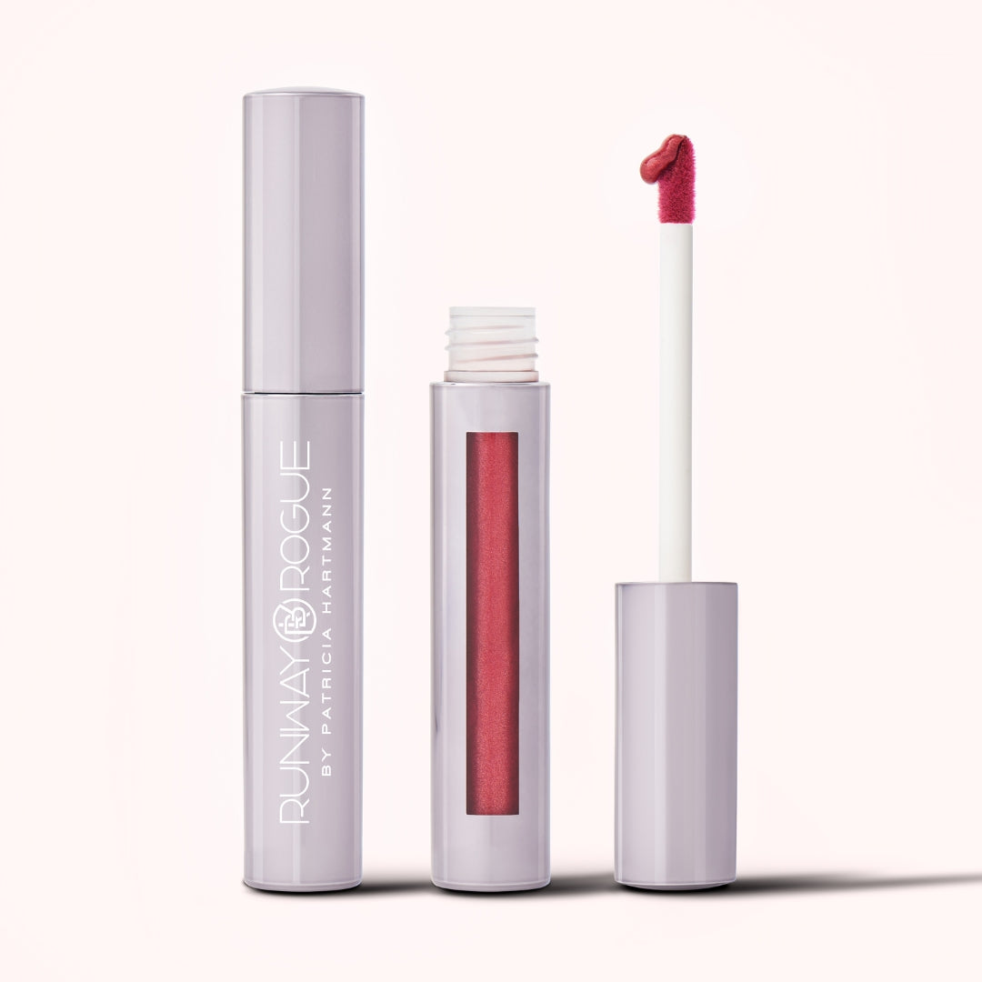 Cocktail Hour | Frosted Ruby Red Liquid Lipstick | Runway Rogue