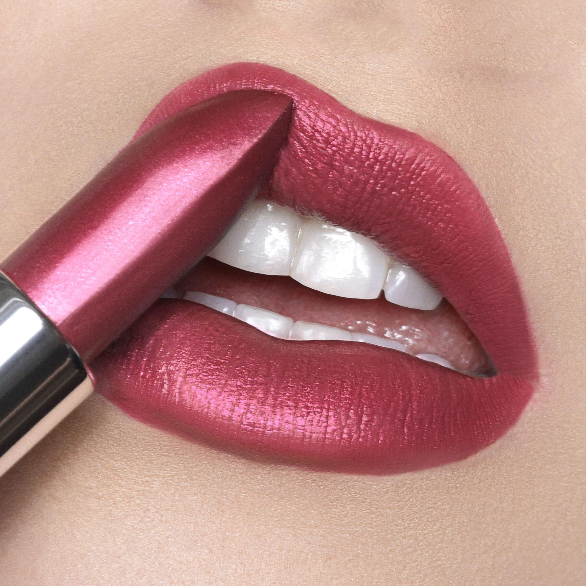 Mahvelous Crème | Muted Raspberry Satin Shimmer Lipstick | Runway